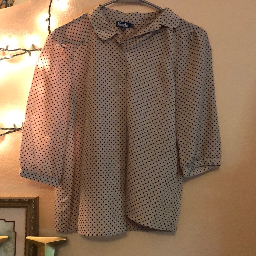 Button up half sleeve top